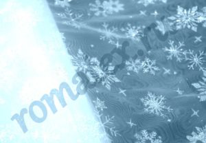 Ткань Прозрачная
 Снежинки на сетке цвет светло голубой